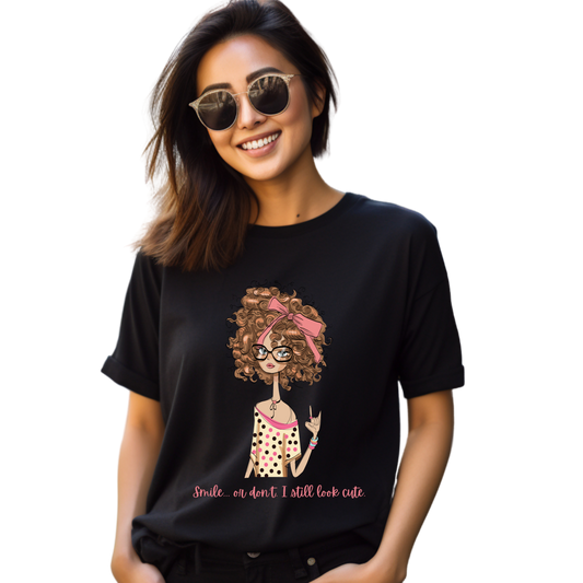 Women Printed Cotton T Shirt | Round Neck | Half Sleeves| 100% Cotton | Regular Fit T-Shirt | Teen | Teen Vibes