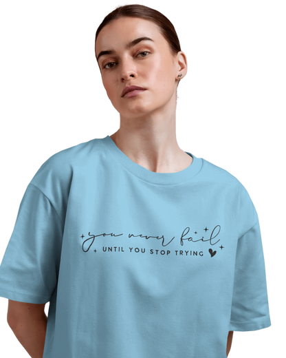Women Oversize Tee | Printed | 100% Cotton T Shirt | Round Neck | Half Sleeves| Designed by NEOX | Vibrant Colors