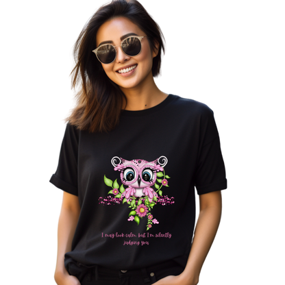 Women Printed Cotton T Shirt | Round Neck | Half Sleeves| 100% Cotton | Regular Fit T-Shirt | Teen | Teen Vibes