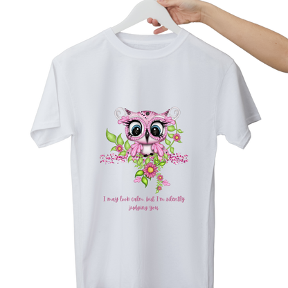 Women Printed Cotton T Shirt | Round Neck | Half Sleeves| 100% Cotton | Regular Fit T-Shirt | Teen | Teen Vibes