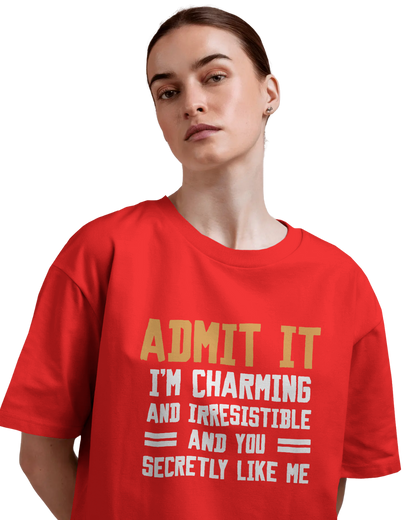 Women Oversize Tee |Street wear | Casual Wear | 100% Cotton T Shirt | Round Neck | Half Sleeves| Vibrant Colors
