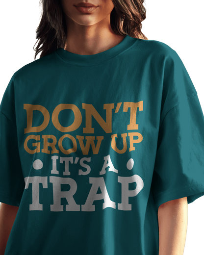 Women Oversize Tee |Street wear | Casual Wear | 100% Cotton T Shirt | Round Neck | Half Sleeves| Vibrant Colors