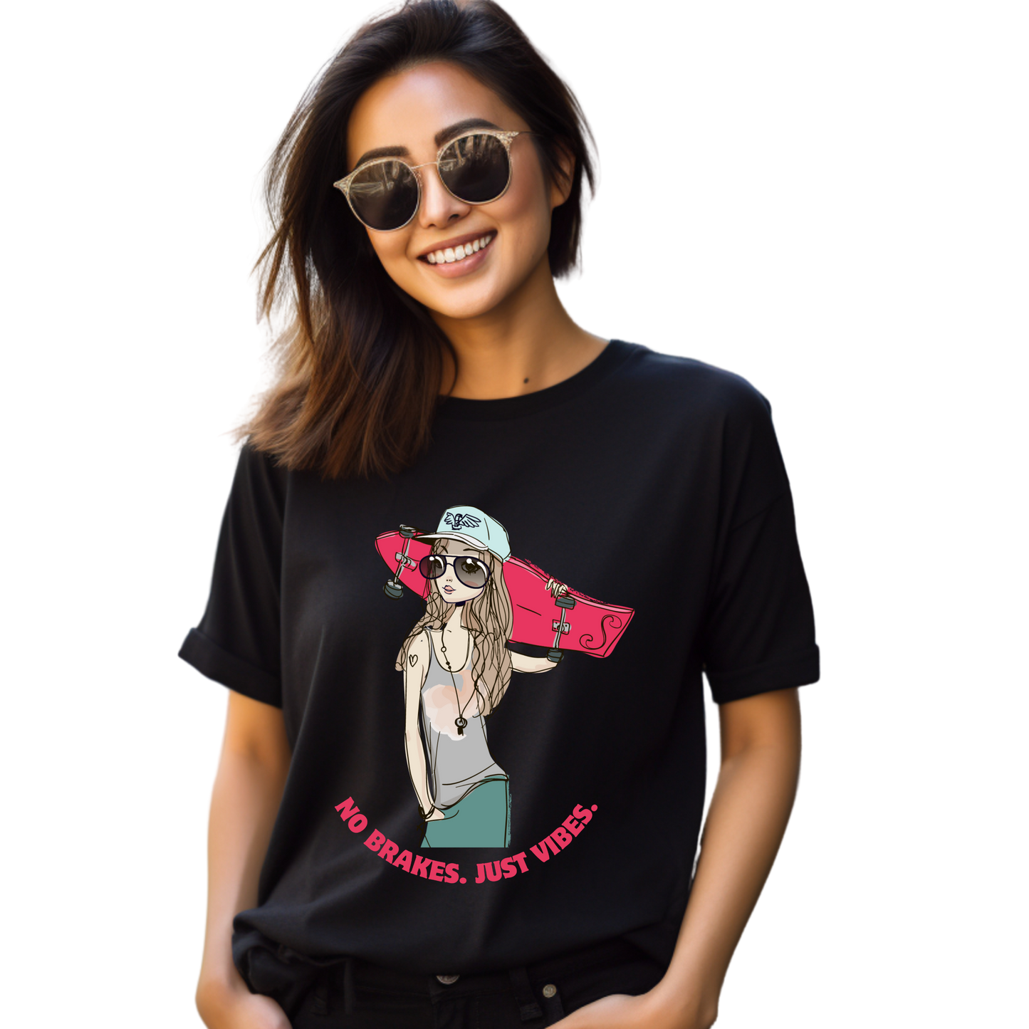 Women Printed Cotton T Shirt | Round Neck | Half Sleeves| 100% Cotton | Regular Fit T-Shirt | Teen | Teen Vibes