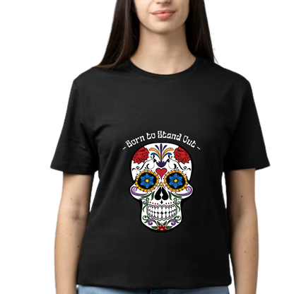 Women Printed Cotton T Shirt | Round Neck | Half Sleeves| 100% Cotton | Regular Fit T-Shirt | Teen | Teen Vibes