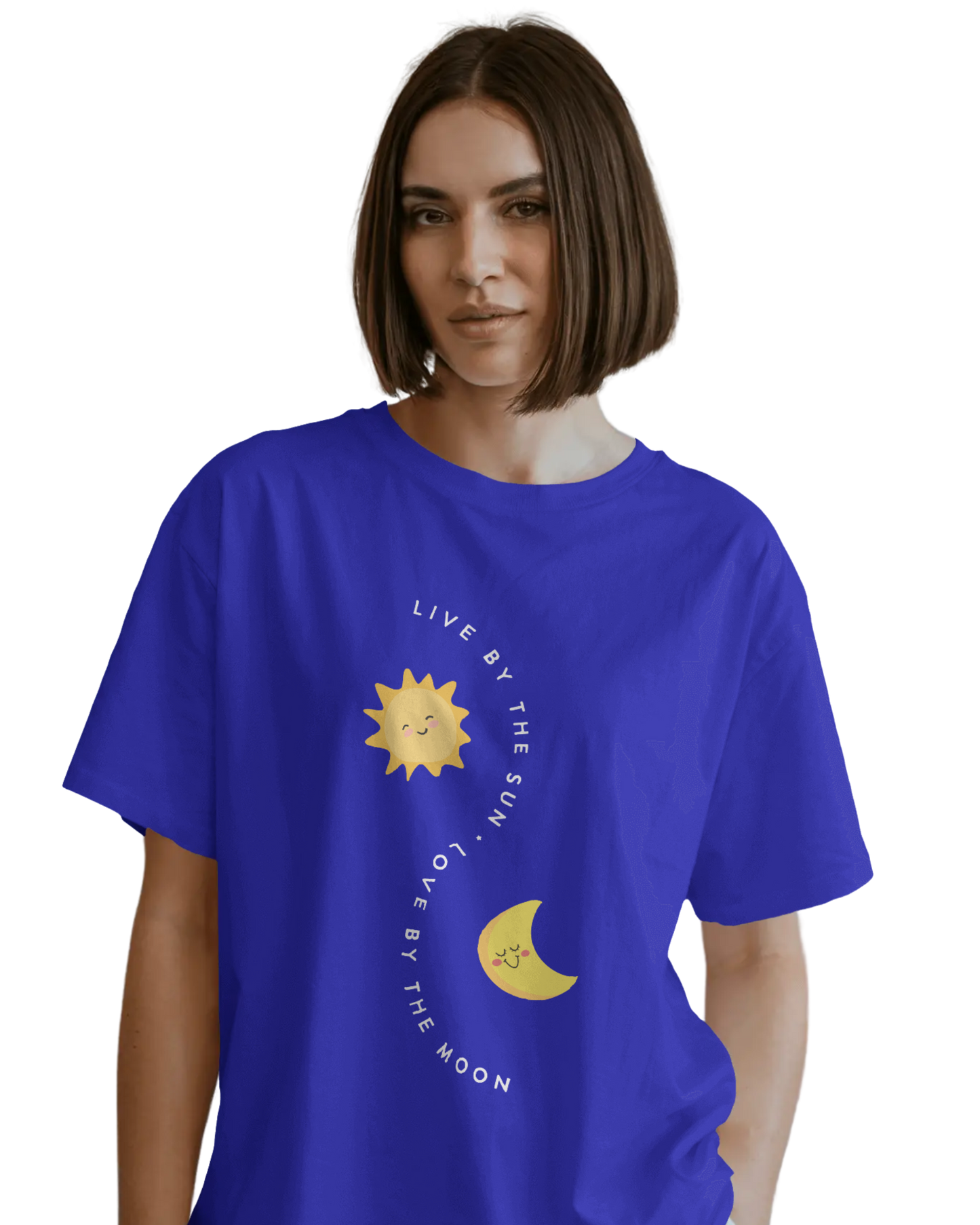 Women Oversize Tee | Printed | 100% Cotton T Shirt | Round Neck | Half Sleeves| Designed by NEOX | Vibrant Colors