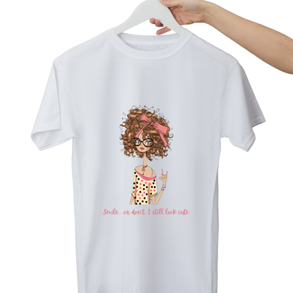 Women Printed Cotton T Shirt | Round Neck | Half Sleeves| 100% Cotton | Regular Fit T-Shirt | Teen | Teen Vibes