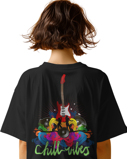 Oversize | Unisex Printed Cotton T Shirt | Round Neck | Half Sleeves|100% Cotton | Women | Men | Teen | Teen Vibes