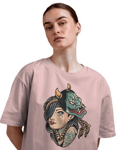 Women Oversize Tee |Street wear | Casual Wear | 100% Cotton T Shirt | Round Neck | Half Sleeves| Vibrant Colors