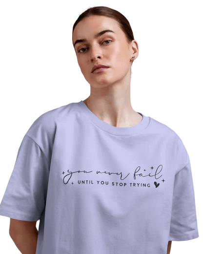 Women Oversize Tee | Printed | 100% Cotton T Shirt | Round Neck | Half Sleeves| Designed by NEOX | Vibrant Colors