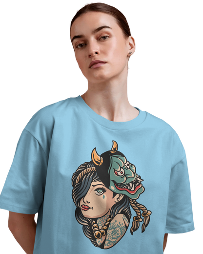 Women Oversize Tee |Street wear | Casual Wear | 100% Cotton T Shirt | Round Neck | Half Sleeves| Vibrant Colors
