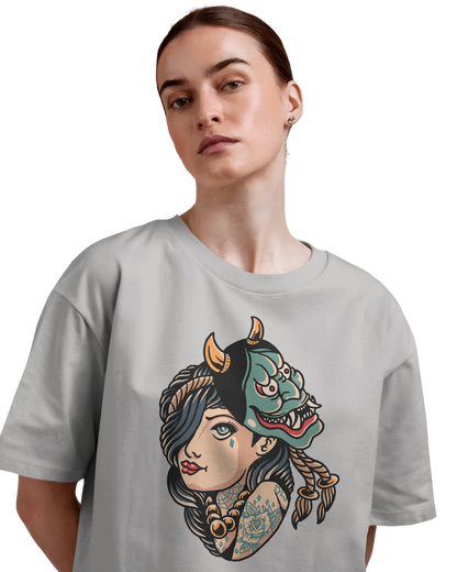 Women Oversize Tee |Street wear | Casual Wear | 100% Cotton T Shirt | Round Neck | Half Sleeves| Vibrant Colors