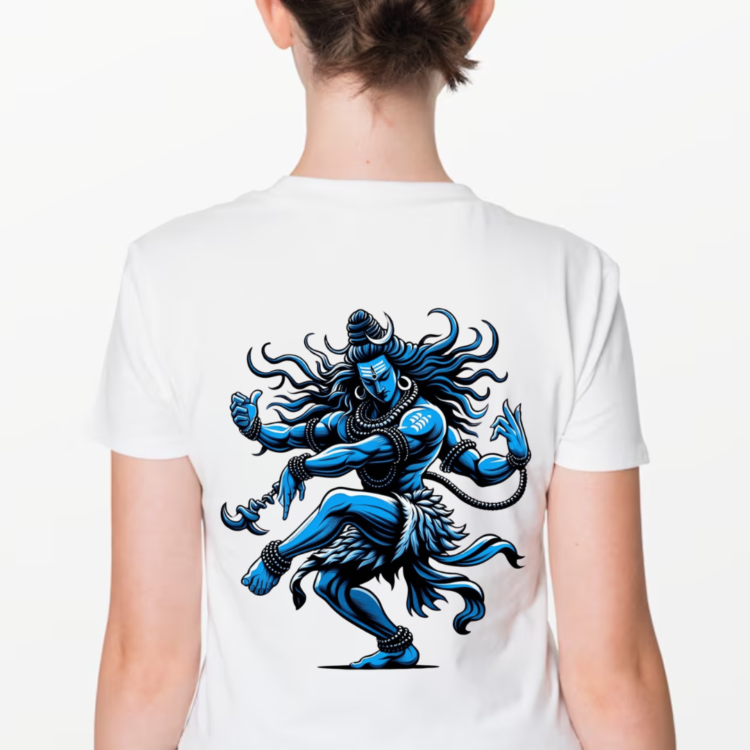 Unisex Printed Cotton T Shirt | Aastha | Round Neck | Half Sleeves|100% Cotton Regular Fit T-Shirt | Women | Men |