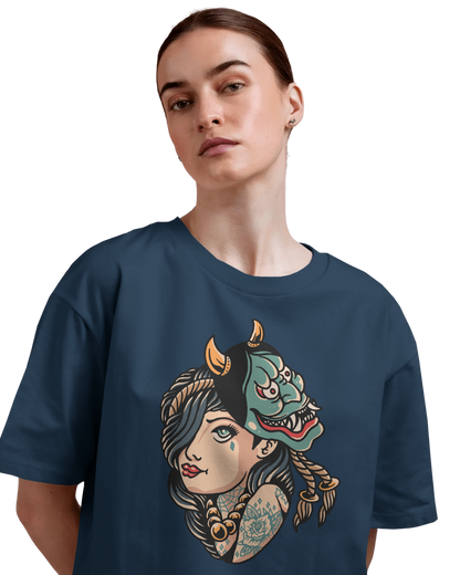Women Oversize Tee |Street wear | Casual Wear | 100% Cotton T Shirt | Round Neck | Half Sleeves| Vibrant Colors