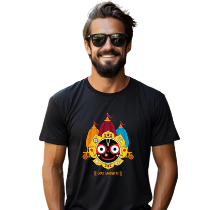 Unisex Printed Cotton T Shirt | Aastha | Round Neck | Half Sleeves|100% Cotton Regular Fit T-Shirt | Women | Men |