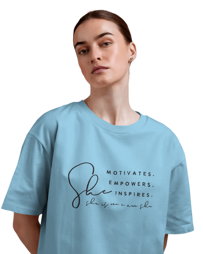 Women Oversize Tee | Printed | 100% Cotton T Shirt | Round Neck | Half Sleeves| Designed by NEOX | Vibrant Colors