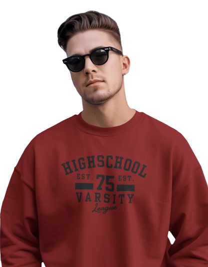 Unisex Oversize Sweatshirt | 400 GSM Heavyweight Fleece | Relaxed Fit | Premium Winter Wear | Men| Women |Teens | Frostline |Classic Sweatshirt |Warm & Soft