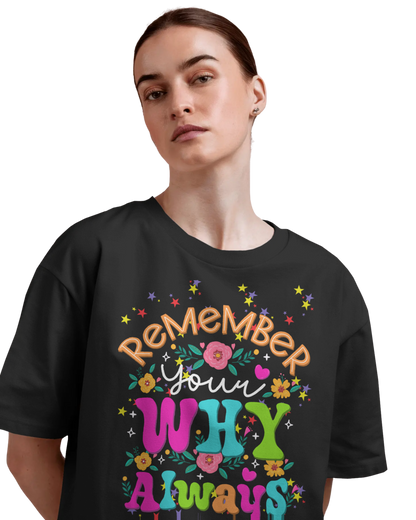 Women Oversize Tee | Printed | 100% Cotton T Shirt | Round Neck | Half Sleeves| Designed by NEOX | Vibrant Colors
