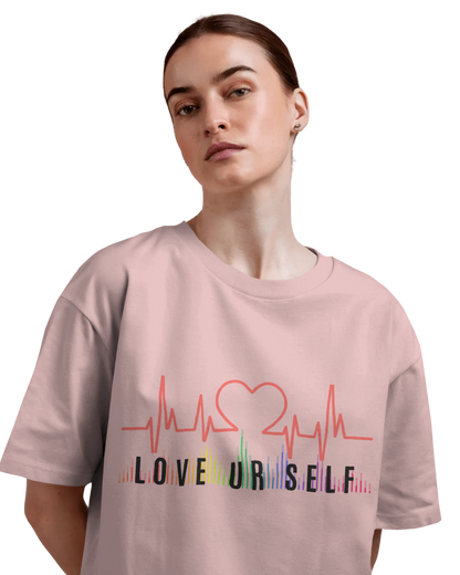 Women Oversize Tee | Printed | 100% Cotton T Shirt | Round Neck | Half Sleeves| Designed by NEOX | Vibrant Colors