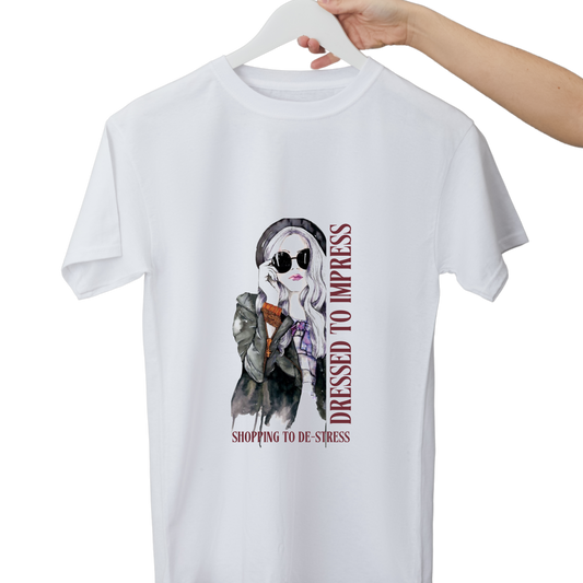 Women Printed Cotton T Shirt | Round Neck | Half Sleeves| 100% Cotton | Regular Fit T-Shirt | Teen | Teen Vibes