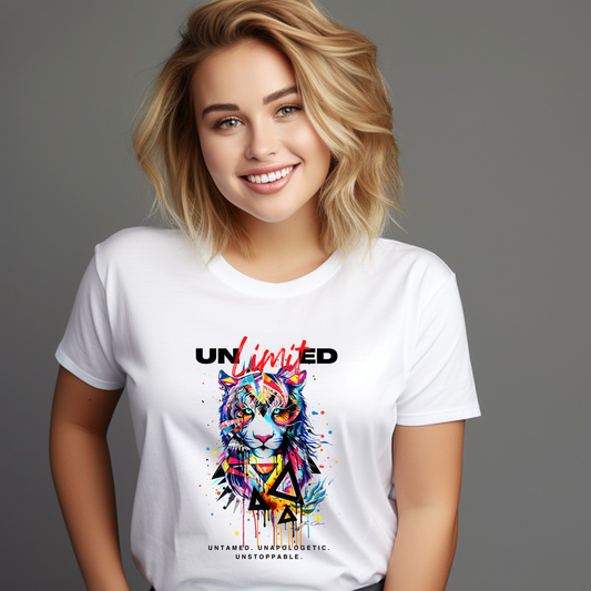 Women Printed Cotton T Shirt | Round Neck | Half Sleeves| 100% Cotton | Regular Fit T-Shirt | Teen | Teen Vibes