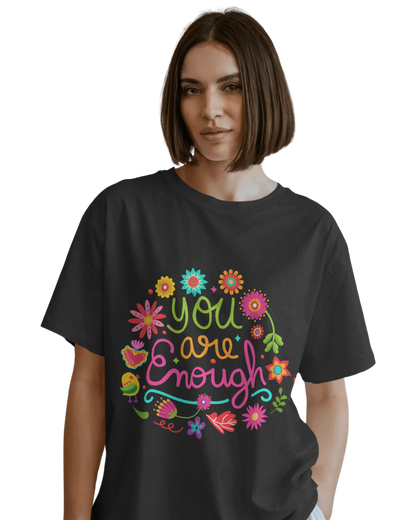 Women Oversize Tee | Printed | 100% Cotton T Shirt | Round Neck | Half Sleeves| Designed by NEOX | Vibrant Colors