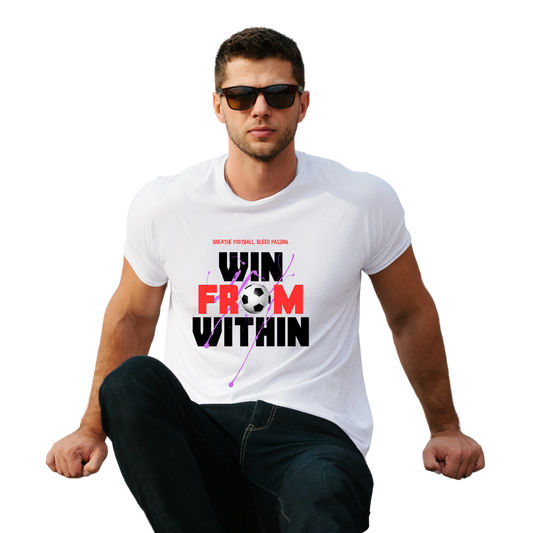 Men’s Printed Cotton T Shirt | Foot Ball |Round Neck | Half Sleeves|100% Cotton | Regular Fit T-Shirt | Teens | Teen Vibes