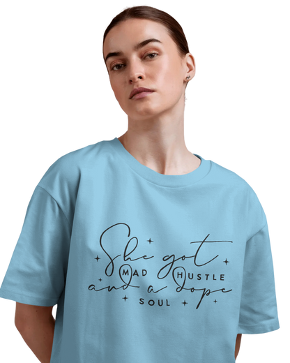 Women Oversize Tee | Printed | 100% Cotton T Shirt | Round Neck | Half Sleeves| Designed by NEOX | Vibrant Colors
