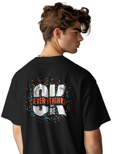Oversize | Unisex Printed Cotton T Shirt | Round Neck | Half Sleeves|100% Cotton | Women | Men | Teen | Teen Vibes