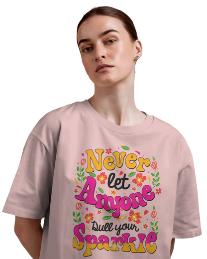 Women Oversize Tee | Printed | 100% Cotton T Shirt | Round Neck | Half Sleeves| Designed by NEOX | Vibrant Colors