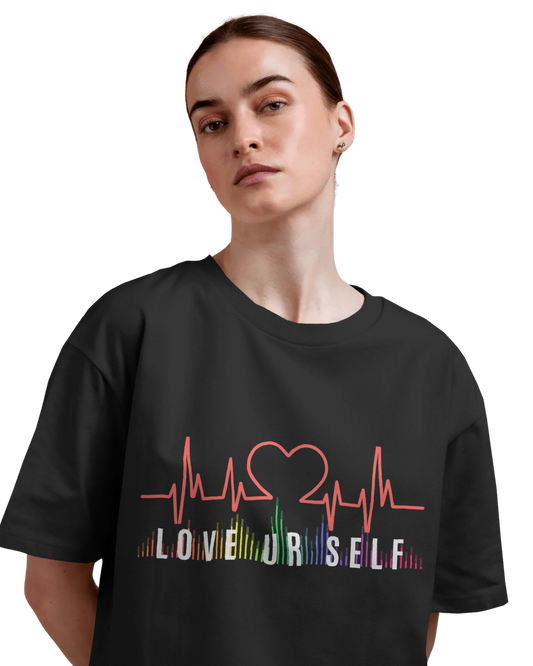 Women Oversize Tee | Printed | 100% Cotton T Shirt | Round Neck | Half Sleeves| Designed by NEOX | Vibrant Colors