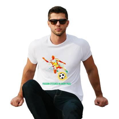Men’s Printed Cotton T Shirt | Foot Ball |Round Neck | Half Sleeves|100% Cotton | Regular Fit T-Shirt | Teens | Teen Vibes