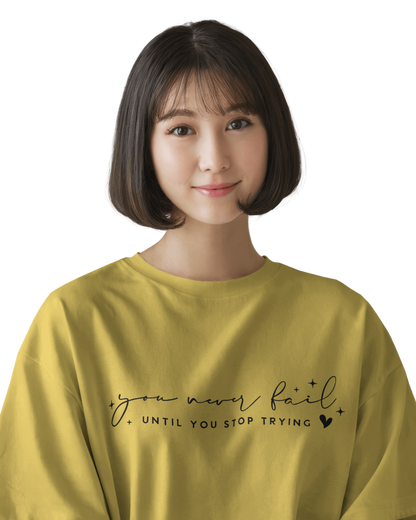 Women Oversize Tee | Printed | 100% Cotton T Shirt | Round Neck | Half Sleeves| Designed by NEOX | Vibrant Colors