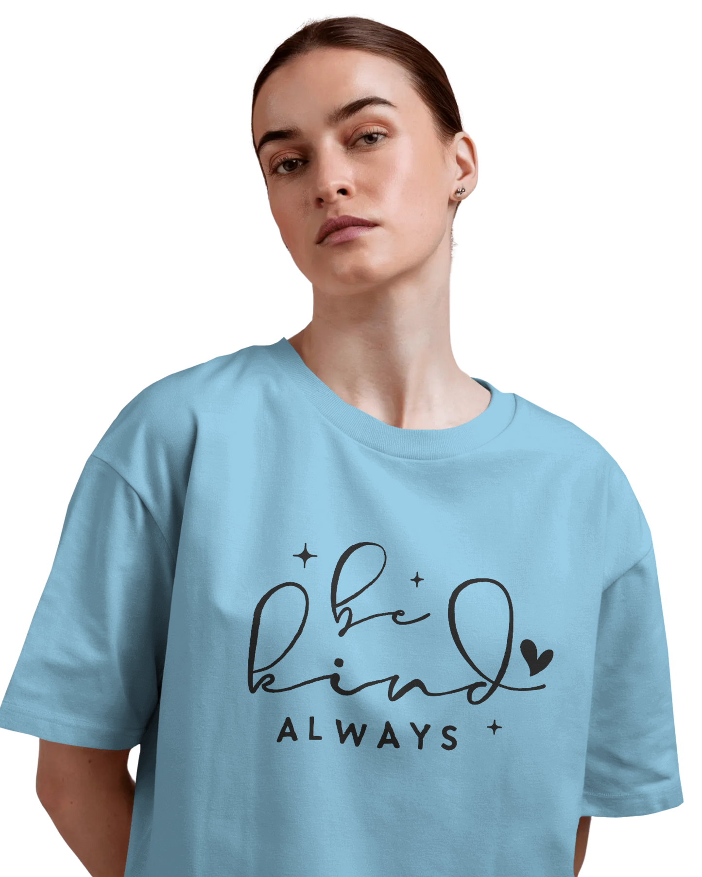Women Oversize Tee | Printed | 100% Cotton T Shirt | Round Neck | Half Sleeves| Designed by NEOX | Vibrant Colors