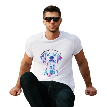 Unisex Printed Cotton T Shirt | Dog Lovers | Round Neck | Half Sleeves|100% Cotton Regular Fit T-Shirt | Women | Men |