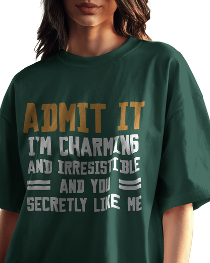 Women Oversize Tee |Street wear | Casual Wear | 100% Cotton T Shirt | Round Neck | Half Sleeves| Vibrant Colors