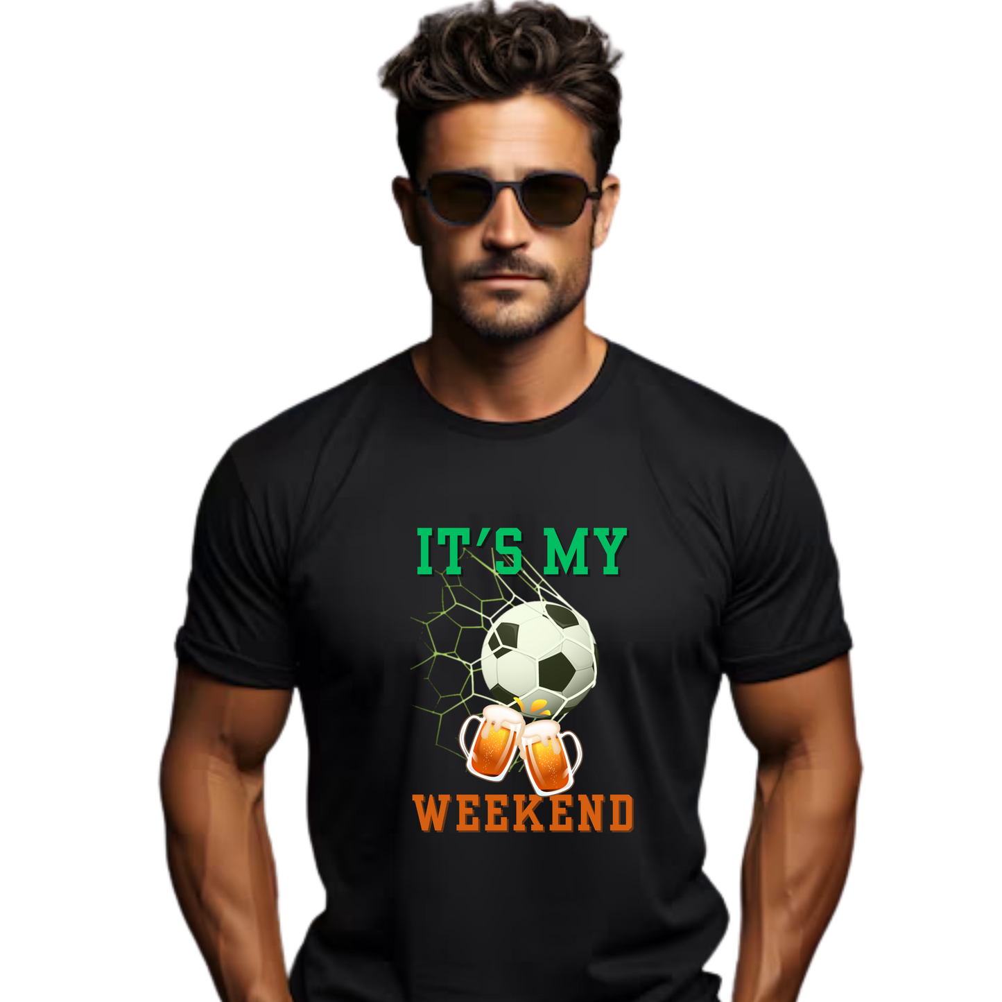 Men’s Printed Cotton T Shirt | Weekend |Round Neck | Half Sleeves|100% Cotton | Regular Fit T-Shirt | Teens | Teen Vibes