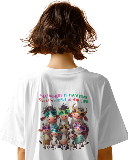 Oversize | Unisex Printed Cotton T Shirt | Round Neck | Half Sleeves|100% Cotton | Women | Men | Teen | Teen Vibes