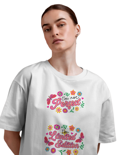 Women Oversize Tee | Printed | 100% Cotton T Shirt | Round Neck | Half Sleeves| Designed by NEOX | Vibrant Colours