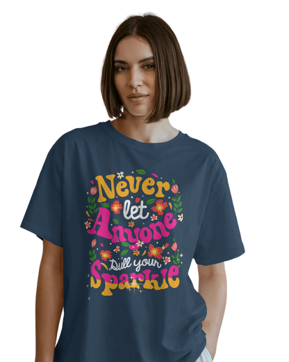Oversize Tee Women | Printed | 100% Cotton T Shirt | Round Neck | Half Sleeves| Designed by NEOX | Vibrant Colors