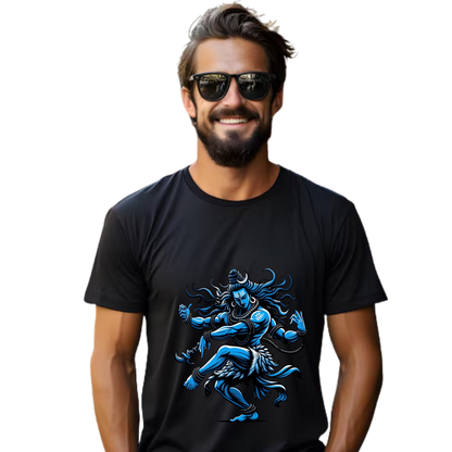 Unisex Printed Cotton T Shirt | Aastha | Round Neck | Half Sleeves|100% Cotton Regular Fit T-Shirt | Women | Men |