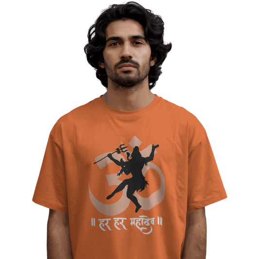Unisex Printed Cotton T Shirt | Aastha | Round Neck | Half Sleeves|100% Cotton Regular Fit T-Shirt | Women | Men |