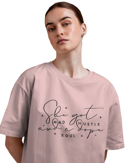 Women Oversize Tee | Printed | 100% Cotton T Shirt | Round Neck | Half Sleeves| Designed by NEOX | Vibrant Colors