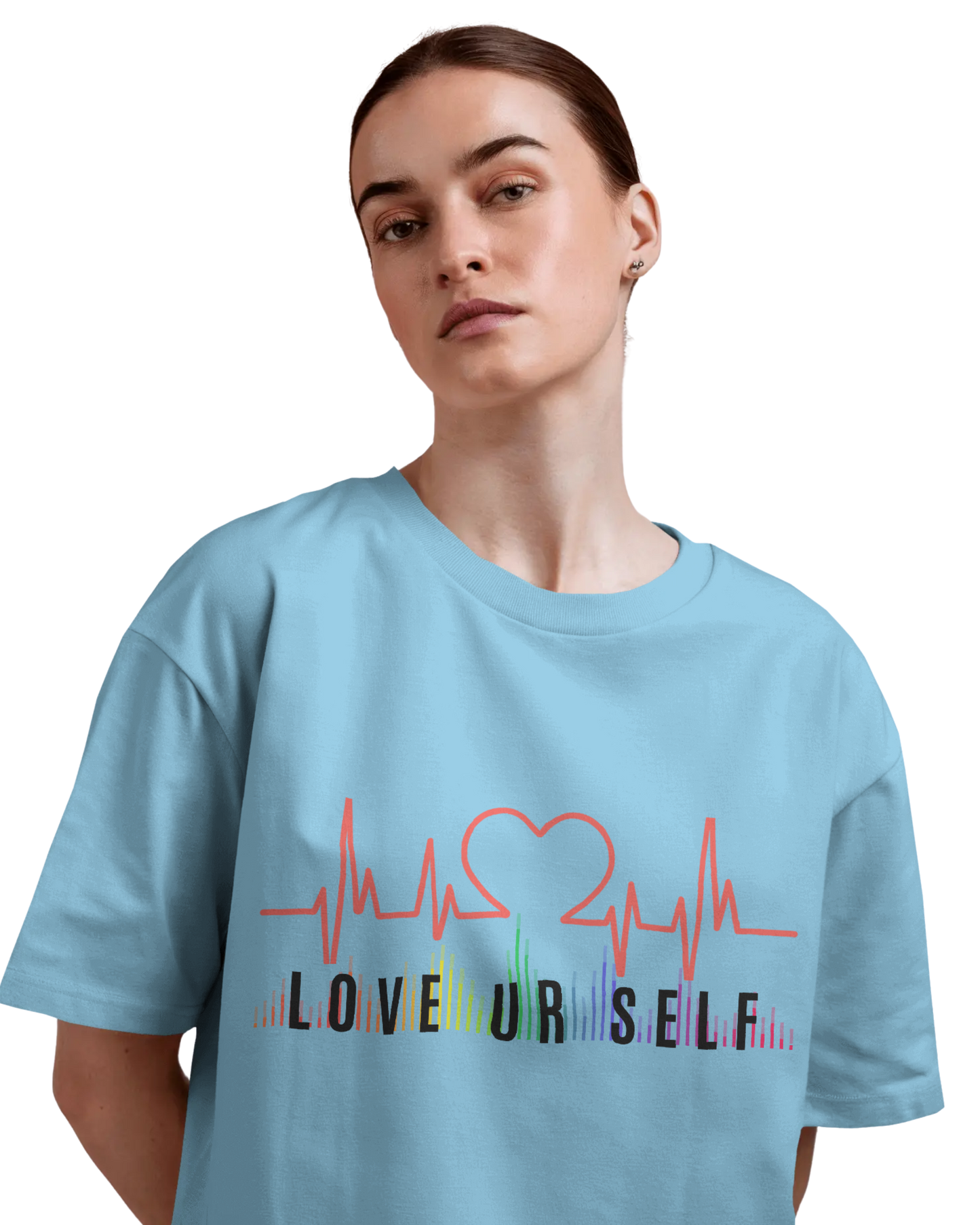 Women Oversize Tee | Printed | 100% Cotton T Shirt | Round Neck | Half Sleeves| Designed by NEOX | Vibrant Colors