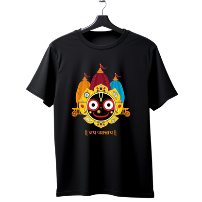 Unisex Printed Cotton T Shirt | Aastha | Round Neck | Half Sleeves|100% Cotton Regular Fit T-Shirt | Women | Men |