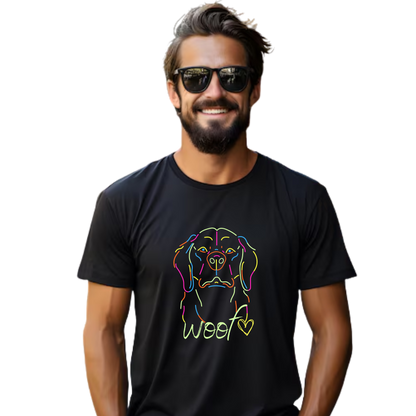 Unisex Printed Cotton T Shirt | Dog Lovers | Round Neck | Half Sleeves|100% Cotton Regular Fit T-Shirt | Women | Men |