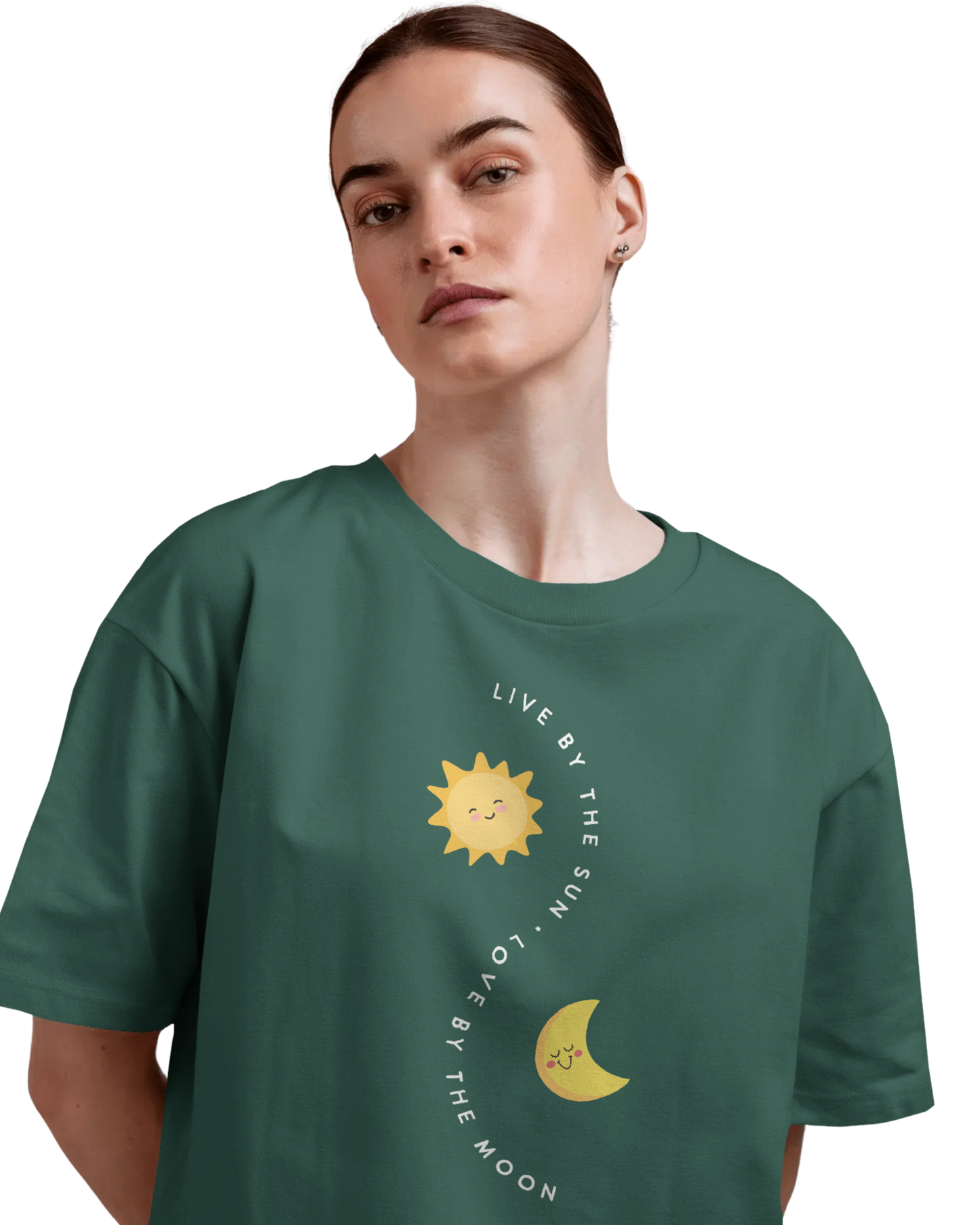 Women Oversize Tee | Printed | 100% Cotton T Shirt | Round Neck | Half Sleeves| Designed by NEOX | Vibrant Colors