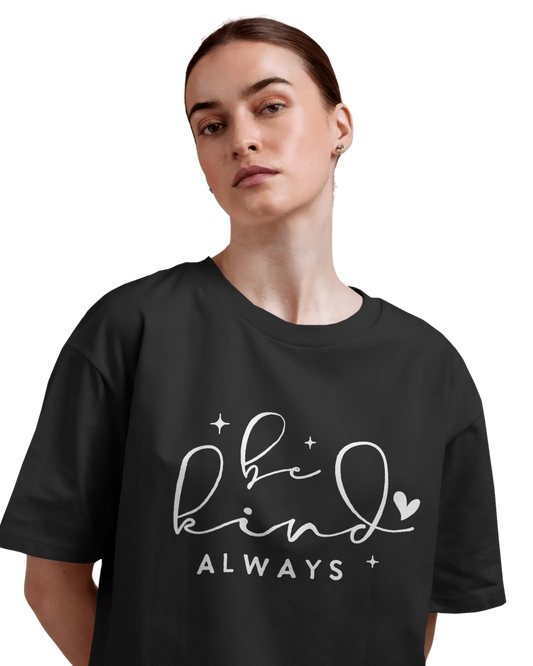 Women Oversize Tee | Printed | 100% Cotton T Shirt | Round Neck | Half Sleeves| Designed by NEOX | Vibrant Colors