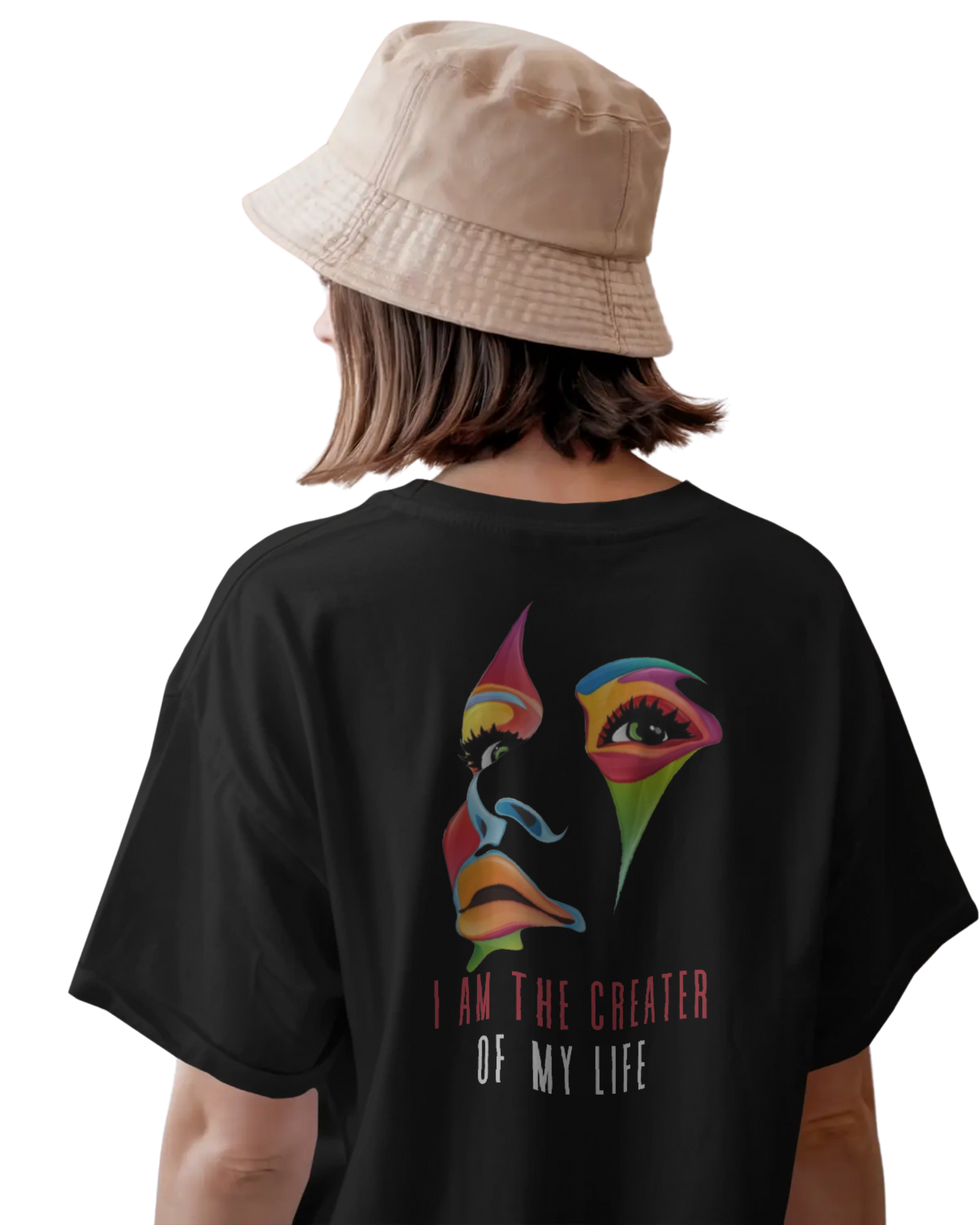 Women Oversize Tee | Printed | 100% Cotton T Shirt | Round Neck | Half Sleeves| Designed by NEOX | Vibrant Colors