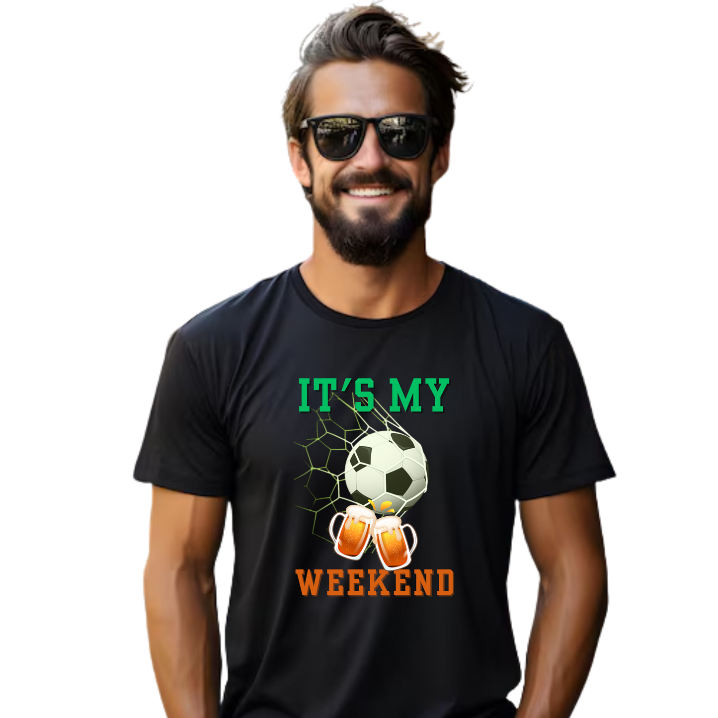 Men’s Printed Cotton T Shirt | Weekend |Round Neck | Half Sleeves|100% Cotton | Regular Fit T-Shirt | Teens | Teen Vibes