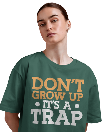 Women Oversize Tee |Street wear | Casual Wear | 100% Cotton T Shirt | Round Neck | Half Sleeves| Vibrant Colors
